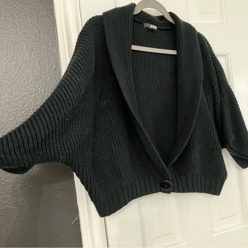 a.n.a Black kimono style cardigan, 1x - Picture 4 of 6